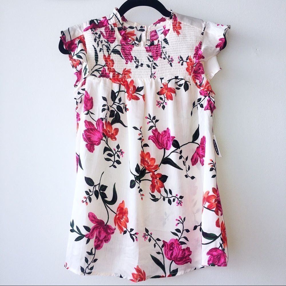 — Old Navy — Women's Floral Ruffle Sleeve Top 